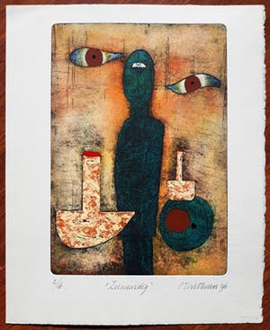 Hollie Witteveen - Zeewaardig, met de hand ingeverfde ets kopen? Bied vanaf 30!