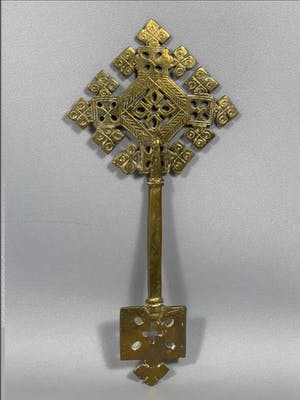 Dogon - 200812 - Ethiopisch priest handcross - Ethiopia kopen? Bied vanaf 25!