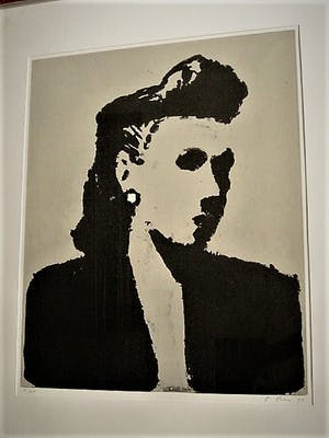 Peter Bes - ETS- zeer kleine Oplage (25 ex) "vrouw en profil met oorsteker" GROOT! kopen? Bied vanaf 60!