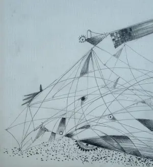 Theo Beerendonk - Potloodtekening op papier | '27 juli 1972 | 1972 kopen? Bied vanaf 60!