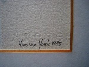 Hans Vanhorck - Groot impressionistisch Aquarel "Vrouw in gedachten" BIEDEN VANAF 20€!! kopen? Bied vanaf 20!