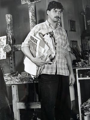 Karel Appel - Henny Riemens foto Karel Appel en Theo Wolvecamp COBRA 1949-51 kopen? Bied vanaf 45!