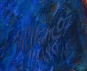 Willem Claassen - Acryl op doek, Epitafios (dodenzang) - Ingelijst (Groot formaat!) kopen? Bied vanaf 1!