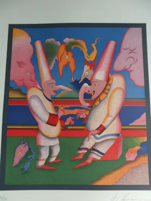 Mikhail Chemiakin - Litho. HET CARNAVAL IN ST PETERSBURG kopen? Bied vanaf 40!