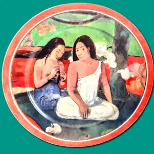 AcheterPorzellanfabrik W. Goebel - 2 Wandteller Artis Orbis Paul Gauguin Arearea und Deux Tahitiennes 90er Jahre? Enchérissez de 58!