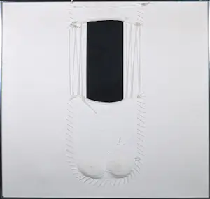 Paul Bakker - Gemengde techniek op doek, D - Ingelijst kopen? Bied vanaf 1!