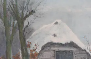 Willem G.F. Jansen - Schapen met schaapsherder in de winter kopen? Bied vanaf 100!