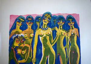 Kees van Dongen - houtgravure - Les Voiles Bleus kopen? Bied vanaf 50!