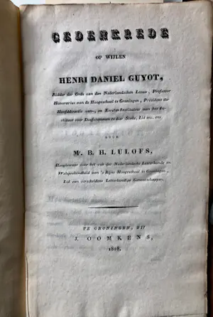 Antiquarisch Boek - Gedenkrede zum Tod von Henri Daniel Guyot von Professor B.H. Lulofs kopen? Bied vanaf 20!