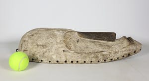 Fang - Groot houten Ngil masker met wit pigment kopen? Bied vanaf 60!