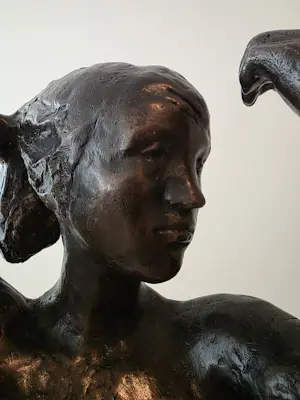 Flory Italianer - Staand vrouwelijk naakt - Groot beeld! kopen? Bied vanaf 1650!