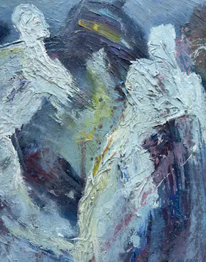 Richard Lee Barton - Olieverf op doek: 'Compositie met schaduwen'. kopen? Bied vanaf 370!