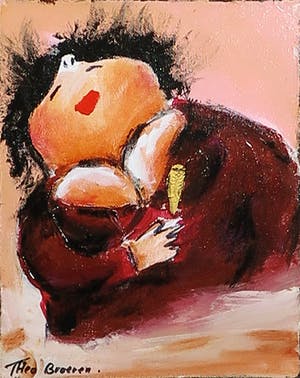 Theo Broeren - Acryl op Doek, Zonder titel kopen? Bied vanaf 1!