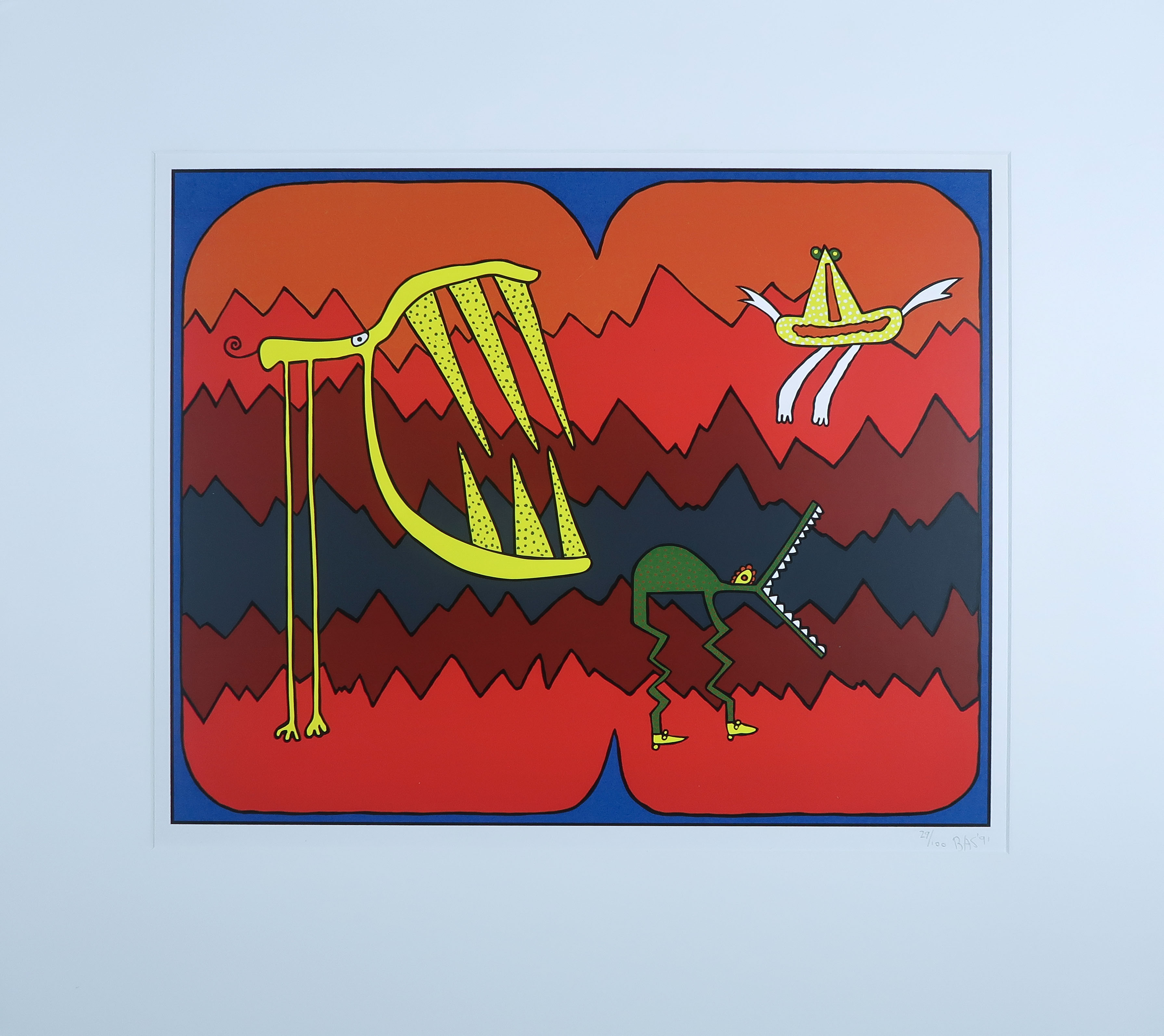 Niet of onleesbaar gesigneerd - Zeefdruk, Zonder titel kopen? Bied vanaf 1!