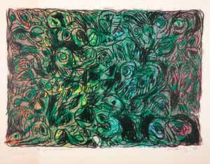 Pierre Alechinsky - Litho, Les yeux ouverts verkocht voor € 800!