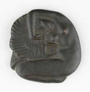 Fred Carasso - Bronzen penning: Leda en de Zwaan, 1967 kopen? Bied vanaf 120!