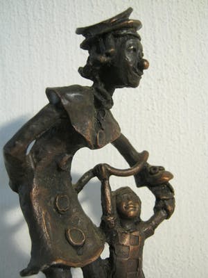 Brons (Onbekend) - Brigitte van den Houdt - Cliniclown - gesigneerd kopen? Bied vanaf 25!