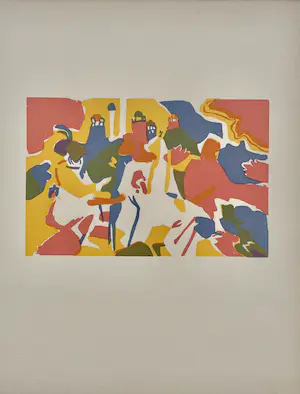 Wassily Kandinsky - Orientalisches. Original-Farbholzschnitt 1913, Roethel 106 kopen? Bied vanaf 88!