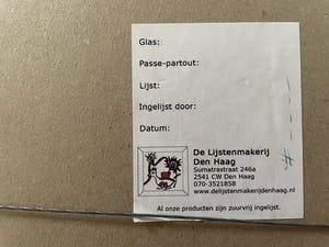 Miriam Slaats - Zeefdruk - Alle kennis komt voort uit onze zintuigen - Ingelijst kopen? Bied vanaf 65!