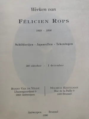 Felicien Rops - drie boeken en kaart kopen? Bied vanaf 35!