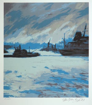 Niet of onleesbaar gesigneerd - Zeefdruk, Zonder titel kopen? Bied vanaf 1!