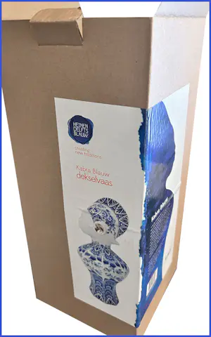 Heinen Delfts Blauw - Kabra vaas / dekselvaas / designer Boris van Berkum / Delfts blauw kopen? Bied vanaf 100!