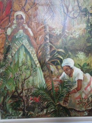 AcheterNiet of onleesbaar gesigneerd - Dames figuren in de jungle? Enchérissez de 1!