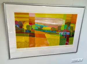 Ton Schulten - Twente in zonlicht - Nr. 121 - ingelijst kopen? Bied vanaf 600!