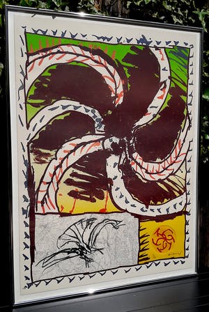 Pierre Alechinsky - Predateur, litho + ets (netjes ingelijst) kopen? Bied vanaf 850!