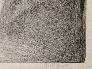 Georg Rueter - Knappe monochrome lithografie "vrouwelijk naakt" - 1911 - potloodgesigneerd kopen? Bied vanaf 38!