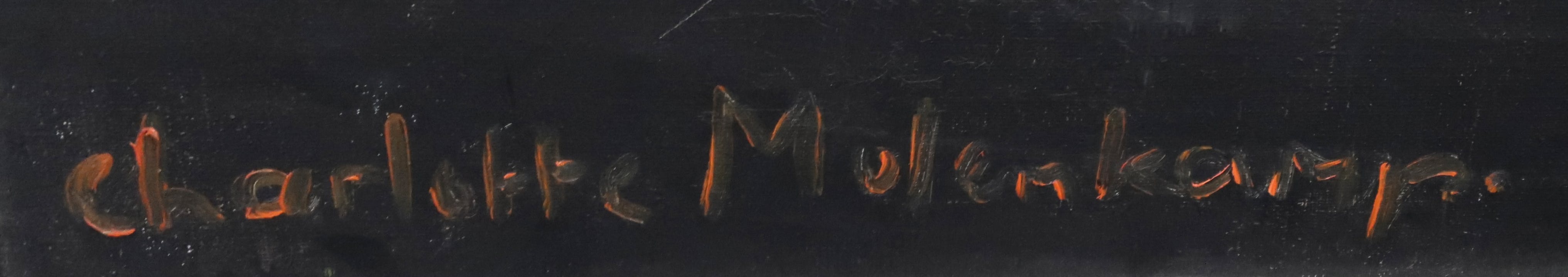 Charlotte Molenkamp - Olieverf op doek, Abstracte compositie MET ROOD (Zeer groot) kopen? Bied vanaf 1000!