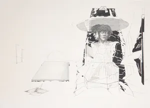Herman Damen - Pentekening, Zonder titel kopen? Bied vanaf 1!