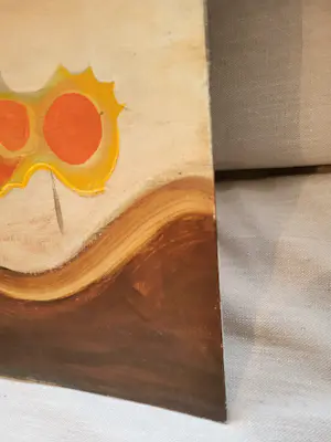 Frans de Wit - Surrealistisch schilderij 'Aan het strand' - circa 1960 kopen? Bied vanaf 175!