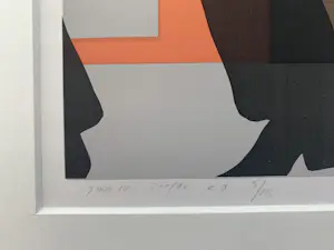 Coos Dieters - kleurenzeefdruk - '7 uur 10' - 1976 (Kleine oplage) kopen? Bied vanaf 20!