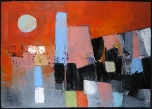 Philip Vencken - Olieverf op doek, Townscape kopen? Bied vanaf 80!