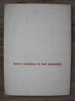 Henri Matisse - catalogus: Stedelijk Museum Amsterdam - 1960 kopen? Bied vanaf 100!