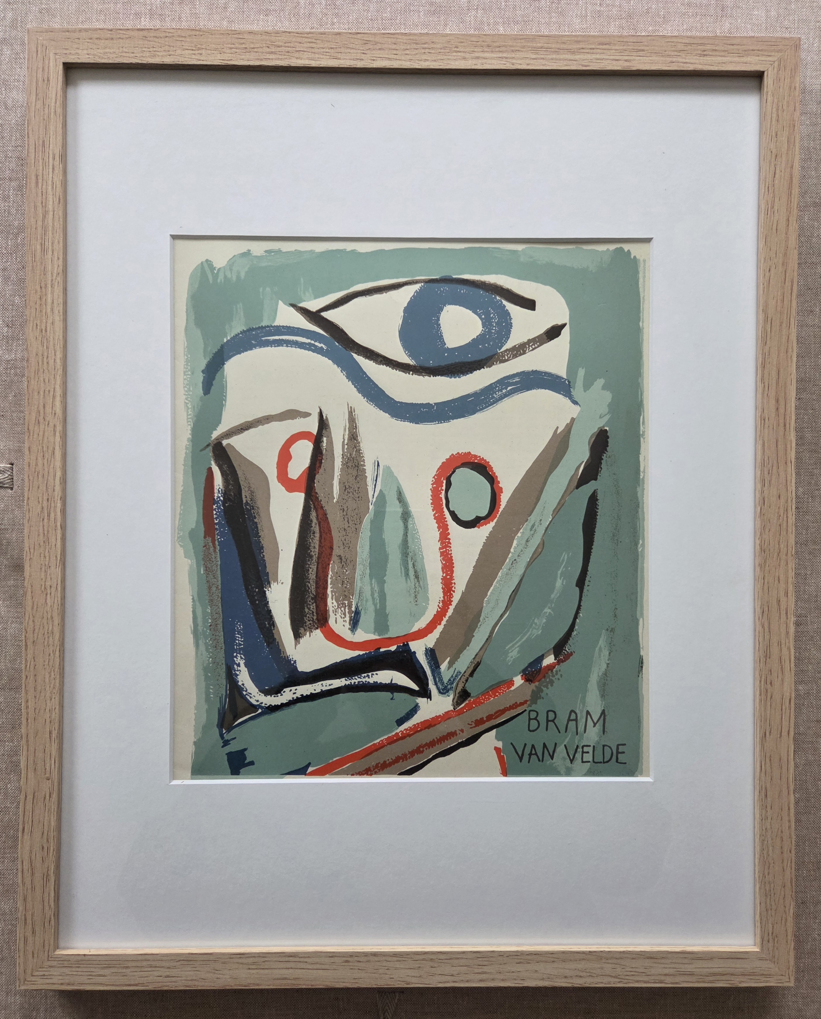 Bram van Velde - Litho. 1952. Derriere Le Miroir. kopen? Bied vanaf 139!