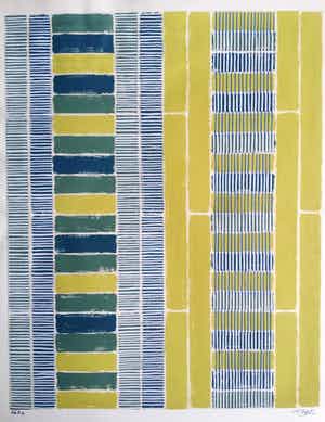 Ton Pape - Abstract. Geometrisch. Vlakken en strepen. verkocht voor € 35!