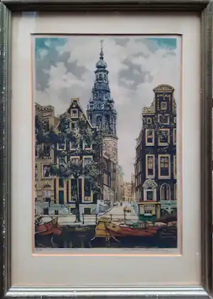 Cornelis Brandenburg - Zuiderkerk Amsterdam - ingelijst - 24886 verkauft für € 75!