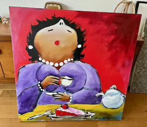 Theo Broeren - Acryl op doek (Schilderij) - Esther kopen? Bied vanaf 85!