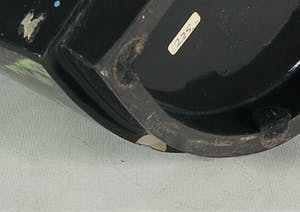 Jan Kamphuis - Aardewerk, Brede vaas met geschulpte rand kopen? Bied vanaf 1!