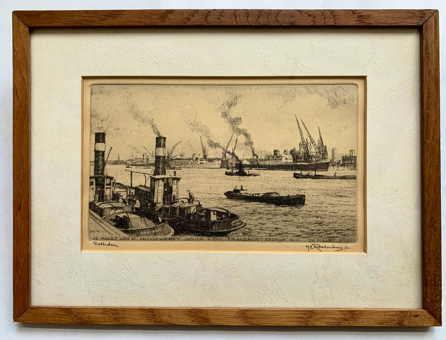 Hendrikus Roodenburg - H. Hoogewerf Junior & Co. Transportbedrijf 26 maart 1953 kopen? Bied vanaf 30!