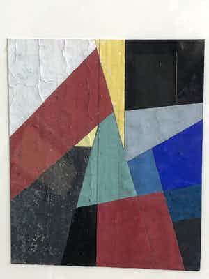 Henri Plaat - Abstracte compositie - met lijst verkocht voor € 195!