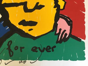 Herman Brood - Herman Brood - Originele handgesigneerde zeefdruk - For Ever kopen? Bied vanaf 300!