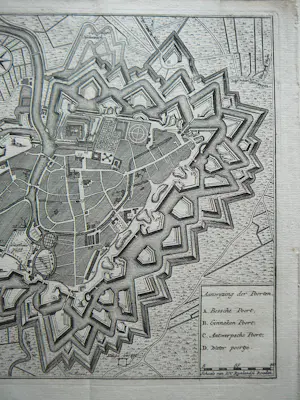 Isaac Tirion - Breda 2x Tirion , grondtekening N vd Meer , Turfschip kopen? Bied vanaf 75!