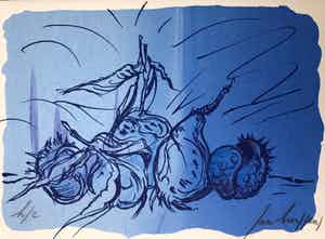 Jan Burssens - Mooie zeefdruk - 1994 - Gesigneerd - HC verkocht voor € 35!