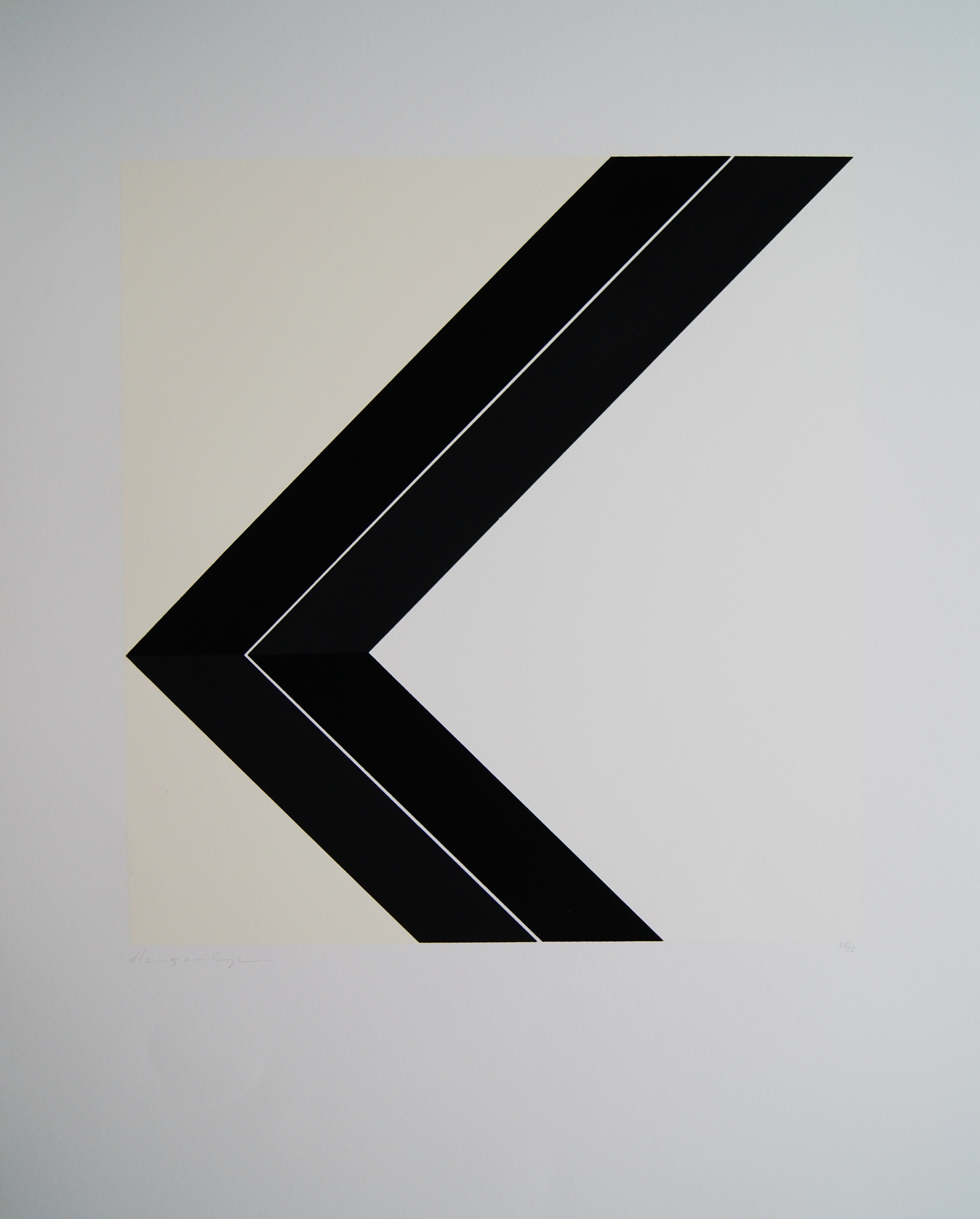 Harry van Kuyk - geometrische zeefdruk - 1973 verkocht voor € 175!