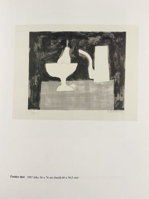 Klaas Gubbels - litho ‘zonder titel - ingelijst - 1989 kopen? Bied vanaf 525!