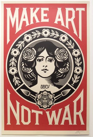 Shepard Fairey - Make Art, Not War kopen? Bied vanaf 1!