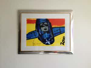 Herman Brood - Touch Down - Zeefdruk - EA “ Épreuve d’Artiste “ verkocht voor € 350!